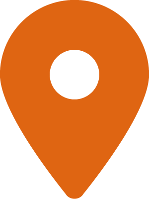 Orange location pin